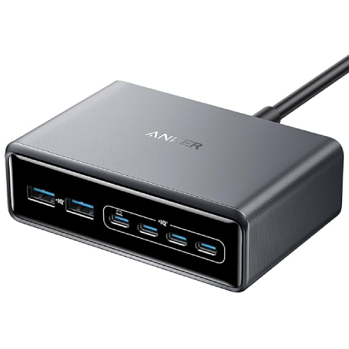 1 هاب شارژر رومیزی ۲۰۰ وات انکر پرایم (Anker Prime GaN Charger A2683) - تصویر 1