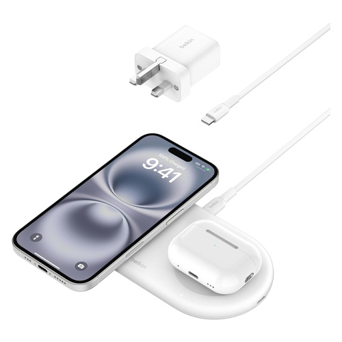 Samilandmarket-belkin-boost-charge-pro-1 پاور بانک و شارژر بی سیم رومیزی بلکین (Belkin BoostCharging Pro NB-0003) - تصویر 1